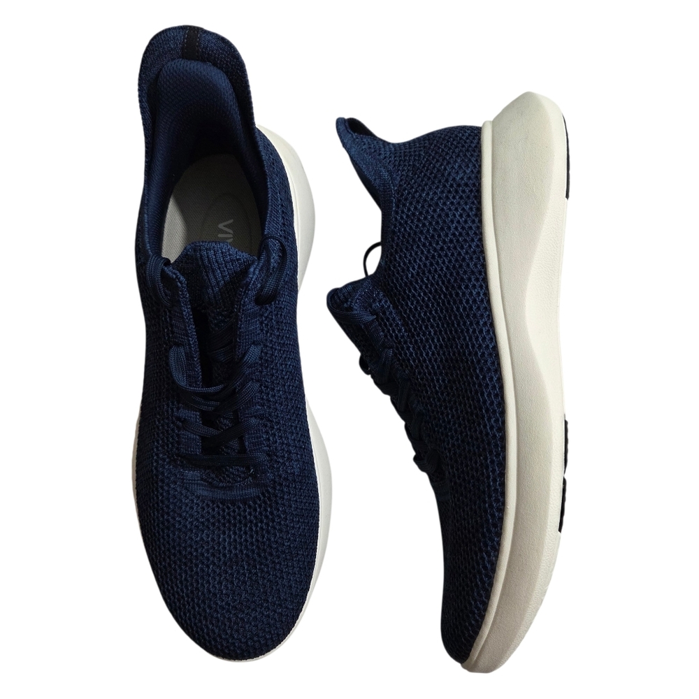Vivaia Unisex Sneaker Sliders Urban Mesh Navy Blue White Size 10 Mens 11.5 Women